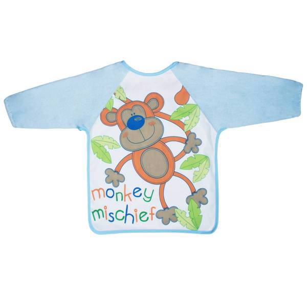 پیشبند نوزادی کنزا مدل Monkey Mischief، Kenza Monkey Mischief Baby Apron