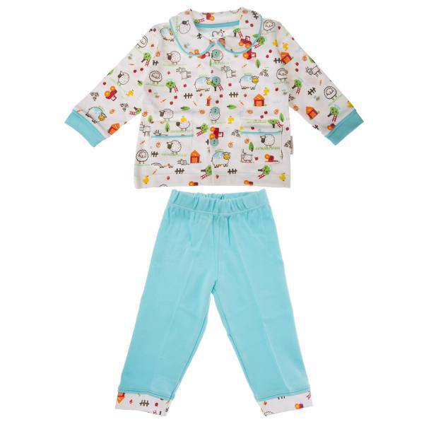 ست لباس پسرانه آدمک مدل 2624001B، Adamak 2624001B Baby Boy Clothing Set