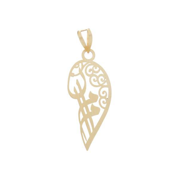 آویز گردنبند طلا 18 عیار رزا مدل N131، Rosa N131 Gold Necklace Pendant Plaque