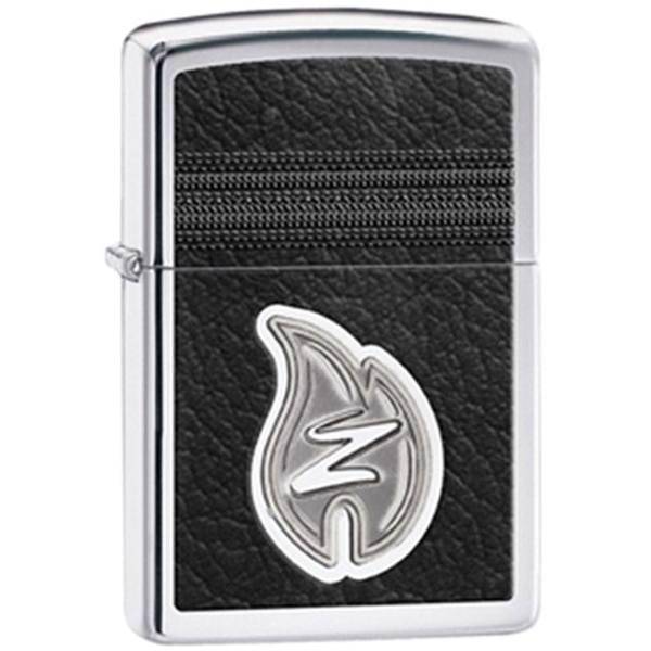 فندک زیپو مدل Leather Stitching کد 28800، Zippo Leather Stitching 28800 Lighter