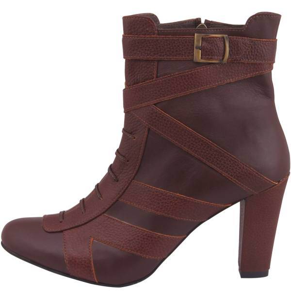 نیم بوت زنانه چرم طبیعی شهر چرم مدل 3-39177، LC 39177-3 Half Boot For Women