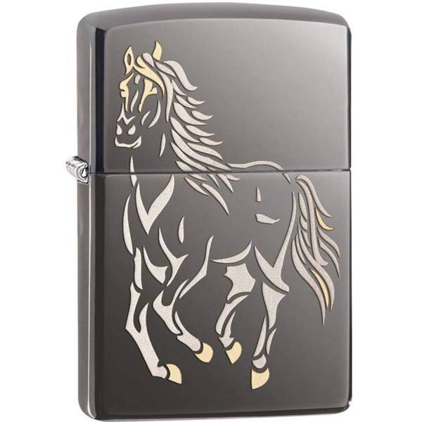 فندک زیپو مدل Running Horse کد 28645، Zippo Running Horse 28645 Lighter