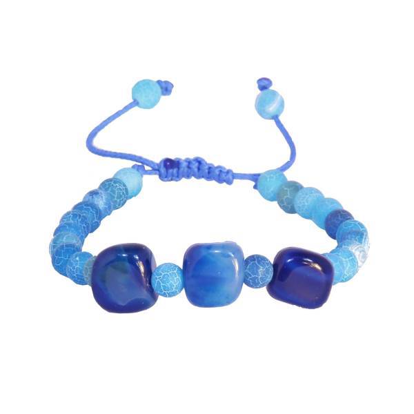 دستبند نوژین مدل سنگ آبی 6، Nojin Blue Stone 6 Bracelet