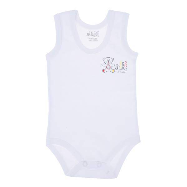 زیر دکمه دار رکابی نیلی مدل Little Bear، Nili Little Bear Under Button Singlet