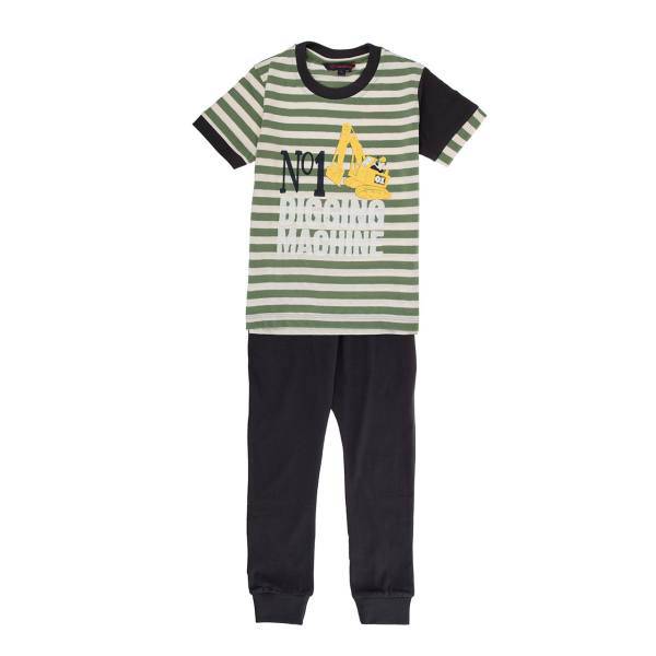 ست تی شرت و شلوار پسرانه پی جامه مدل 569A، Pijame 569A T-Shirt And Pants For Boys