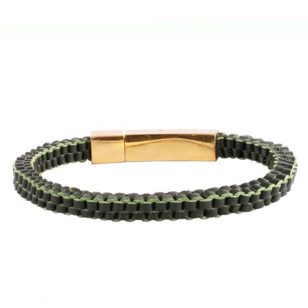 دستبند چرمی آتیس مدل I1600MGreen، Atiss I1600MGreen Leather Bracelet