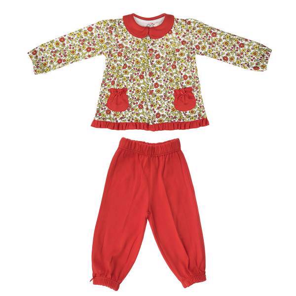 ست لباس دخترانه آدمک مدل 2623001R، Adamak 2623001R Baby Girl Clothing Set