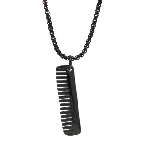 گردنبند لوکسین طرح شانه مو مدل N475، Loxin Comb N475 Necklace