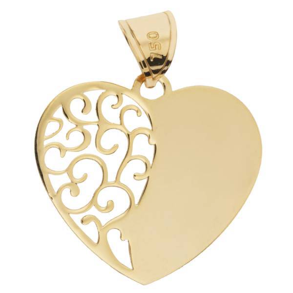 آویز گردنبند طلا 18 عیار رزا مدل N103، Rosa N103 Gold Necklace Pendant Plaque