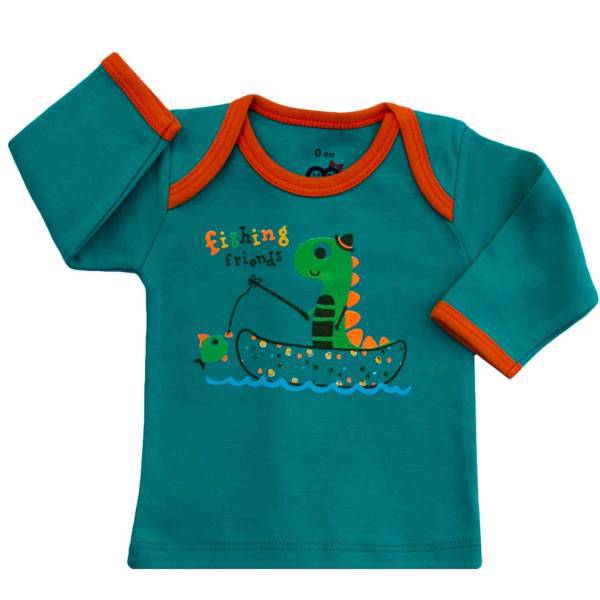 تی شرت آستین بلند نوزادی آدمک مدل Dinosaur، Adamak Dinosaur Baby T Shirt With Long Sleeve