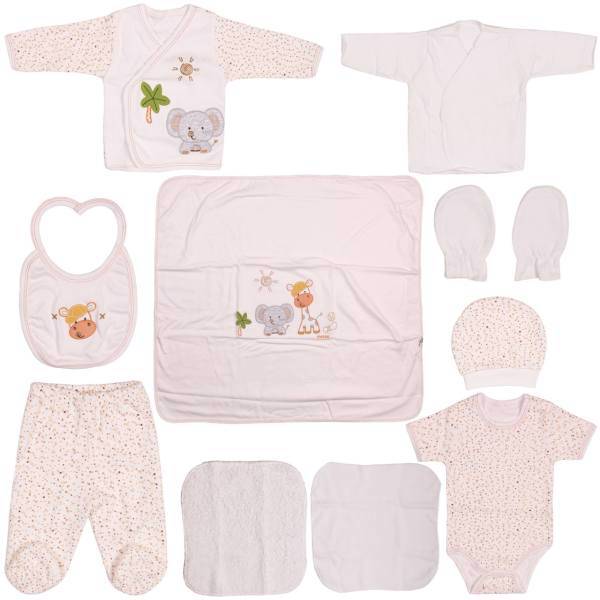 ست لباس نوزاد سی سیم بی بی مدل U2030 بسته 10 عددی، Ciccim Baby U2030 Baby Clothing Set Pack Of 10