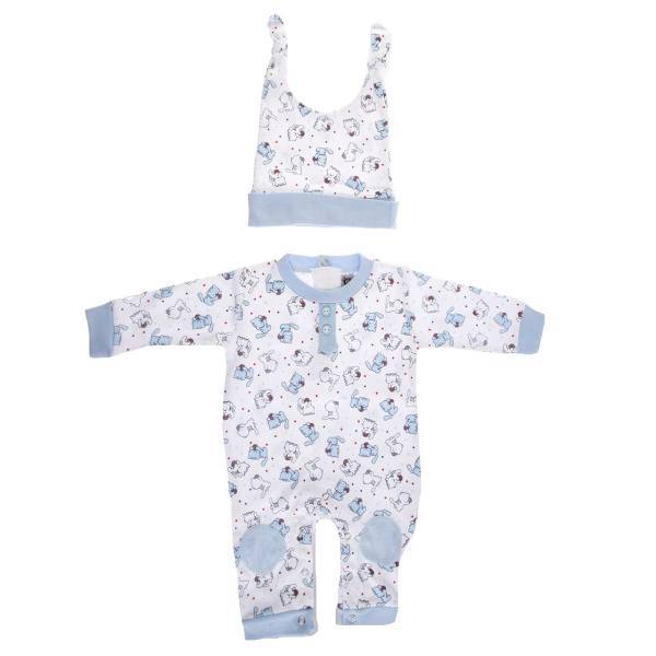 ست لباس پسرانه آدمک مدل 134900B، Adamak 134900B Baby Boy Clothing Set