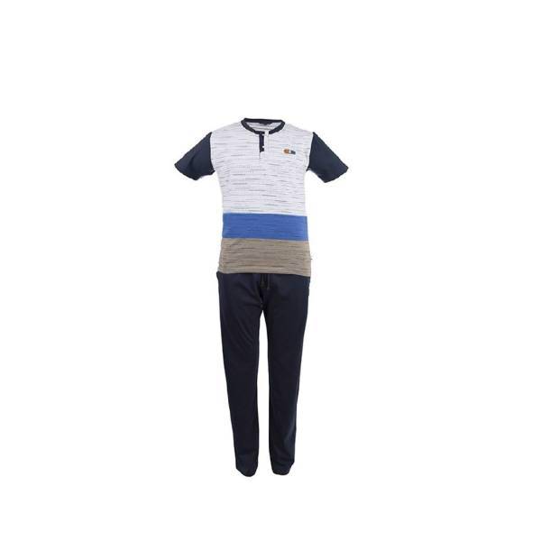 ست تی شرت و شلوار مردانه پی جامه مدل 2174، Pijame 2174 T-Shirt And Pants Set For Men