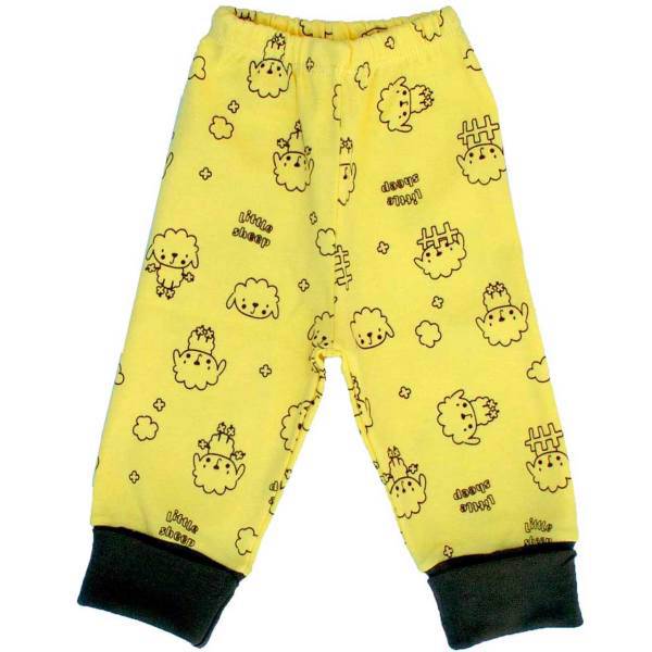 شلوار نوزادی آدمک مدل Sheep Yellow، Adamak Sheep Yellow Baby Pants