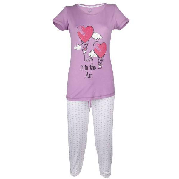 ست تی شرت و شلوارک زنانه ناربن مدل 935-3، Narbon 935-3 T-Shirt And Pants For Women