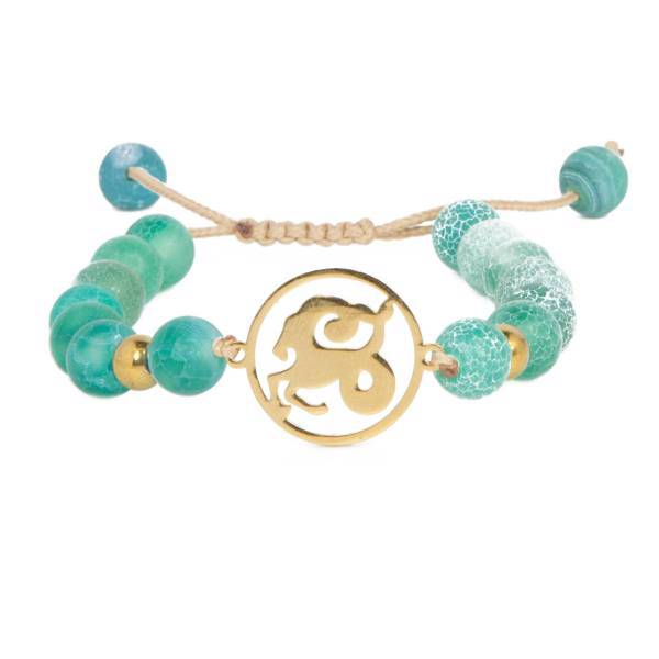 دستبند نوژین مدل دی سبز، Nojin Green Dey Bracelet