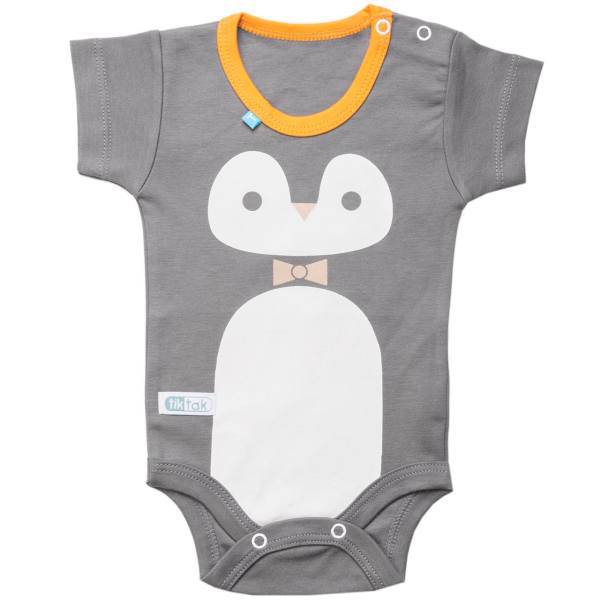 زیر دکمه دار آستین کوتاه تیک تاک طرح پنگوئن، Tik Tak Penguin Under Button With Short Sleeves