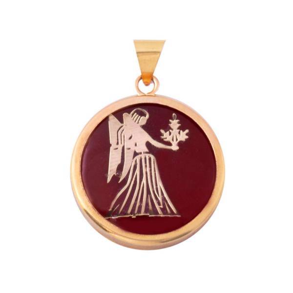 آویز گردنبند طلا مرجان مدل 014، Mrajan 014 Gold Necklace Pendant Plaque