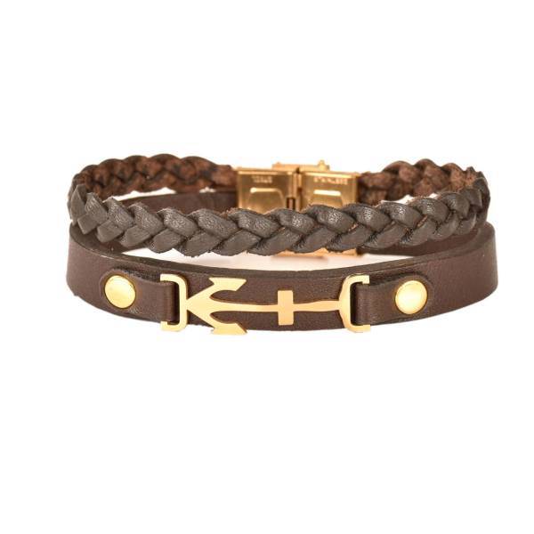 دستبند چرمی کهن چرم مدل BR156-15، Kohan Charm BR156-15 Leather Bracelet