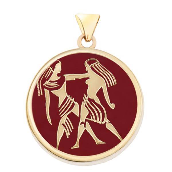 آویز گردنبند طلا 18 عیار مرجان مدل 0101، Marjan 0101 Gold Necklace Pendant Plaque