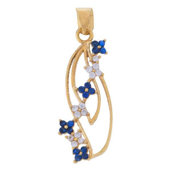 آویز گردنبند طلا 18 عیار رزا مدل N169، Rosa N169 Gold Necklace Pendant Plaque