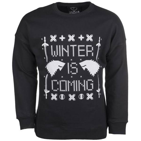 پلیور مشکی مردانه سون پی ام مدل Winter Is Coming، Seven Pm Winter Is Coming Pullover For Men