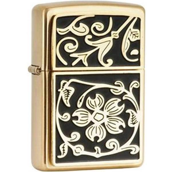 فندک زیپو مدل Gold Floral Flourish کد 20903، Zippo Gold Floral Flourish 20903 Lighter