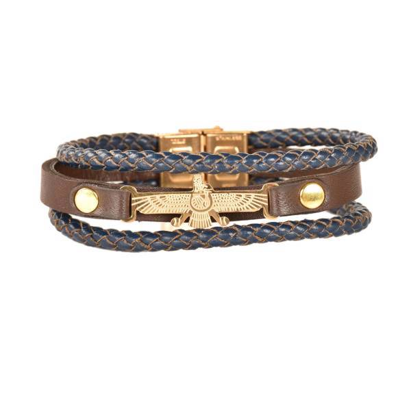 دستبند چرمی کهن چرم مدل BR149-15، Kohan Charm BR149-15 Leather Bracelet