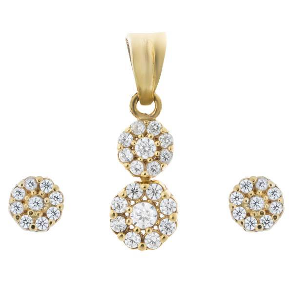 نیم ست طلا 18 عیار ماهک مدل MS0044، Maahak MS0044 Gold Half Set