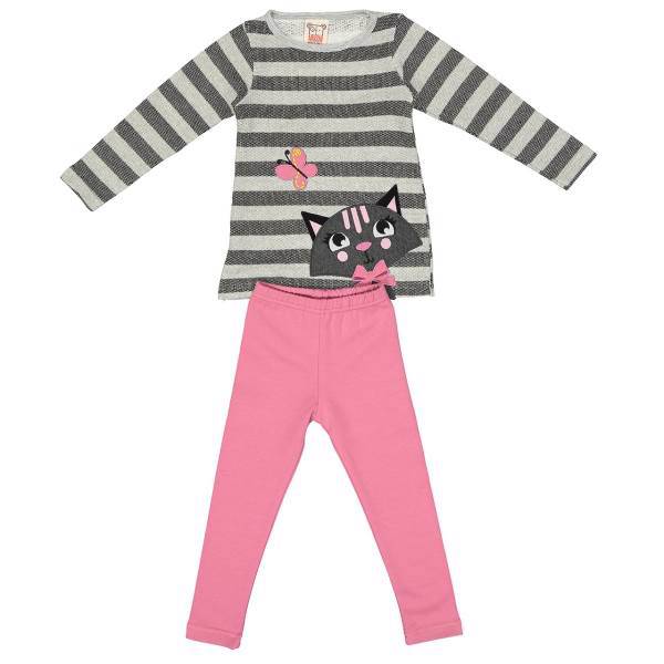 ست لباس دخترانه موشی مدل 16S1-042، Mushi 16S1-042 Baby Girl Clothing Set