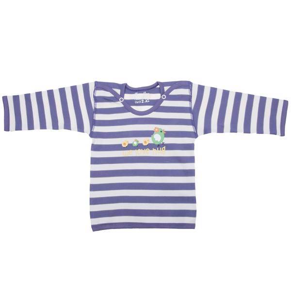 تی شرت آستین بلند نوزادی دولوو طرح یاسی، Davalloo Lilac Baby T-Shirt With Long Sleeve