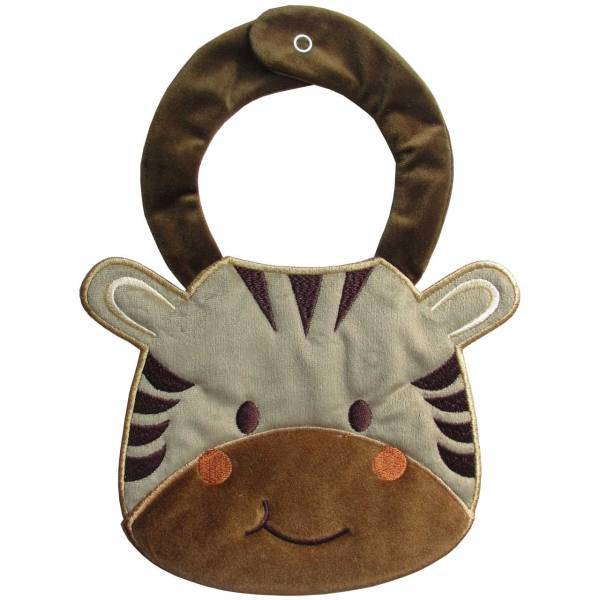 پیشبندکودک مخمل تیک و تاک مدل زبرا طرح عروسکی، Tikotak Zebra Baby Bib