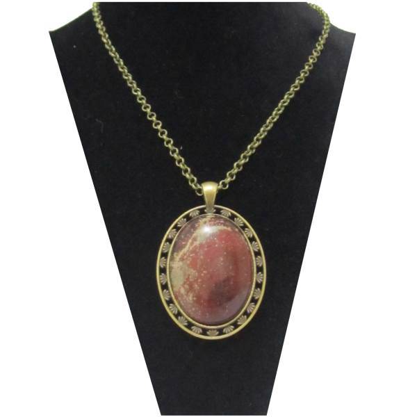 گردنبند مودی سف مدل شمش عقیق کد KH12