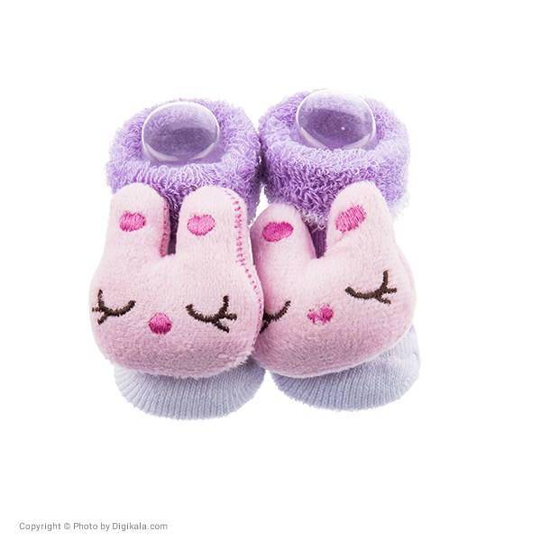 پاپوش عروسکی بیبی ساکس طرح خرگوش، Baby Socks Rabbit Puppet Footwear