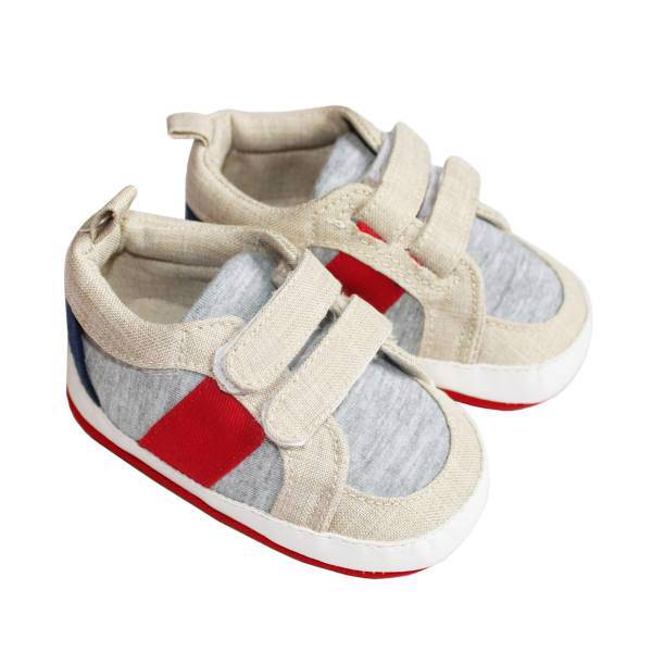 پاپوش نوزادی دالی کیدز مدل کتانی کرم، Dolly kids foxy baby sneakers creamy