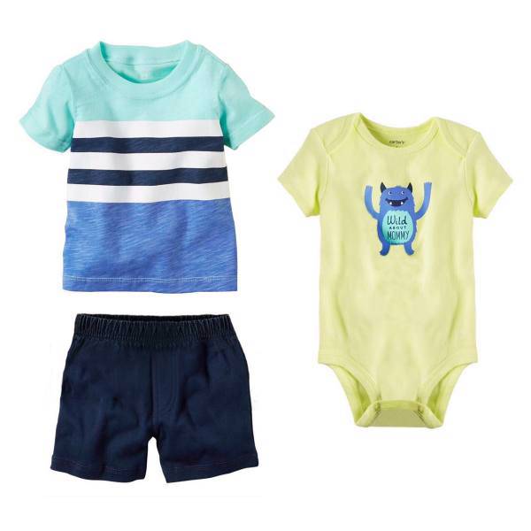 ست لباس پسرانه کارترز مدل 646، Carters 646 Boy Clothing Set