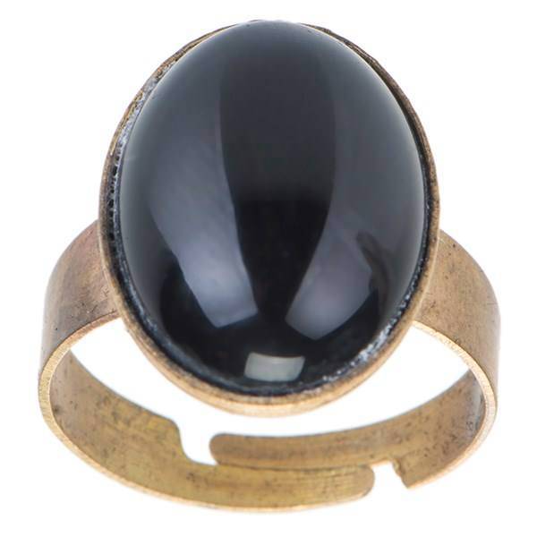 انگشتر ناردونه مدل بیضی مشکی، Nardone ring