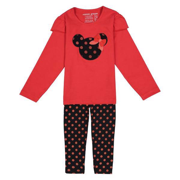 ست لباس دخترانه سون پون مدل 53813، Seven Poon 53813 Baby Girl Clothing Set