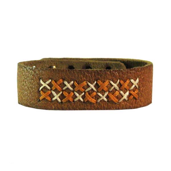 دستبند چرمی طبیعی دانوب مدل فاخته کد FAK-BR-M-0049، Danube FAK-BR-L-0049 Leather Bracelet