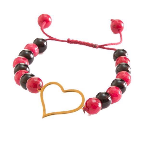 دستبند نوژین مدل قلب قرمز، Nojin Red Heart Bracelet