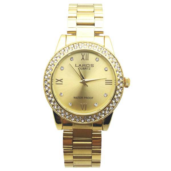 ساعت مچی عقربه ای زنانه لاروس مدل LW-N506-Gold، Laros LW-N506-Gold Watch For Women