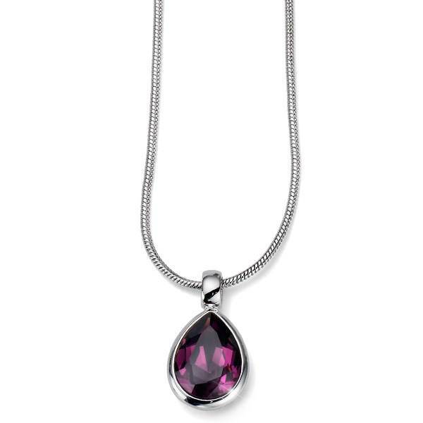 گردنبند الیور وبر مدل 204-8035 Drop Amethyst، Oliver Weber 8035-204 Drop Amethyst Necklace