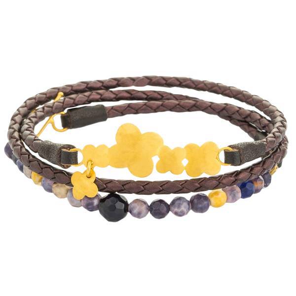 دستبند طلا 18 عیار کیا گالری مدل AB273، Kia Gallery AB273 Gold Bracelet