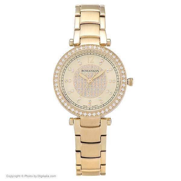 ساعت مچی عقربه ای زنانه رومانسون مدل RM6A03QLGGA8R1، Romanson RM6A03QLGGA8R1 Watch For Women