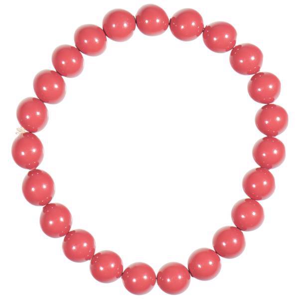 دستبند مهره‌ای الیور وبر مدل Pearlbracelet Combi Dark Coral Red 31010LRED، Oliver Weber Pearl Combi Dark Coral Red 31010LRED Bracelet