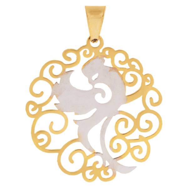 آویز گردنبند طلا 18 عیار ماهک مدل MM0739، Maahak MM0739 Gold Necklace Pendant Plaque