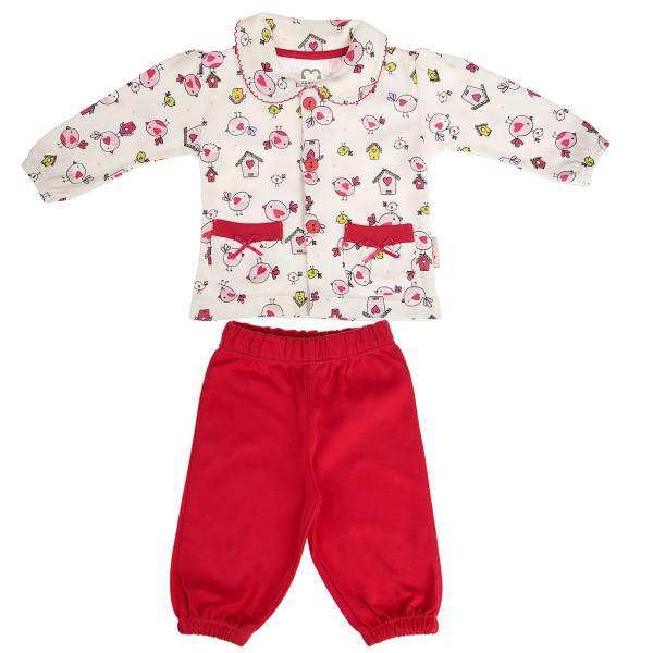 ست لباس دخترانه آدمک مدل 2627001، Adamak 2627001 Baby Girl Clothing Set