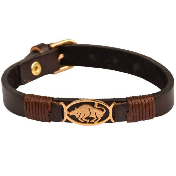 دستبند چرمی کهن چرم طرح تولد اردیبهشت مدل BR28-7، Kohan Charm ORDIBEHESHT BR28-7 Leather Bracelet