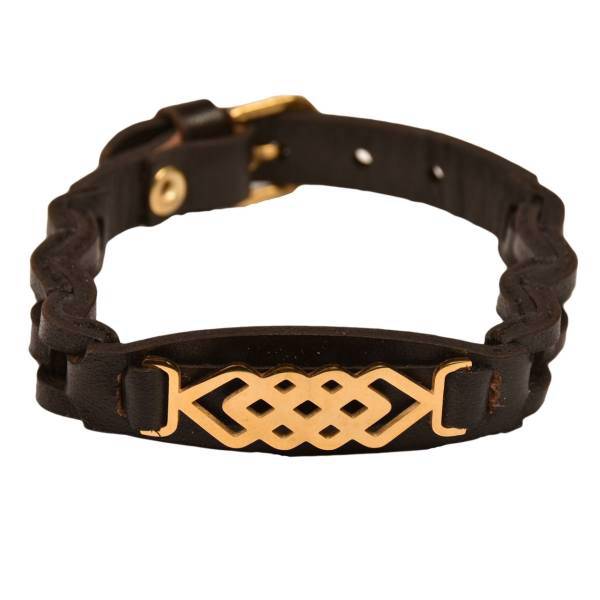 دستبند چرمی کهن چرم مدل BR60-7، Kohan Charm BR60-7 Leather Bracelet