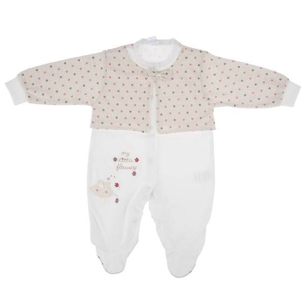 لباس سرهمی نوزادی گایه مدل L1317C، Gaye L1317C Baby Patch Clothes